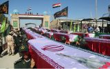 مبادله ۵۵پیکر شهید گلگون کفن دفاع مقدس با ۷۶ جسد عراقی در مرز شلمچه